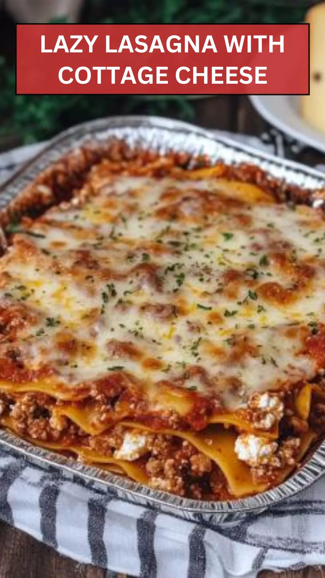 Best Lazy lasagna with cottage cheese