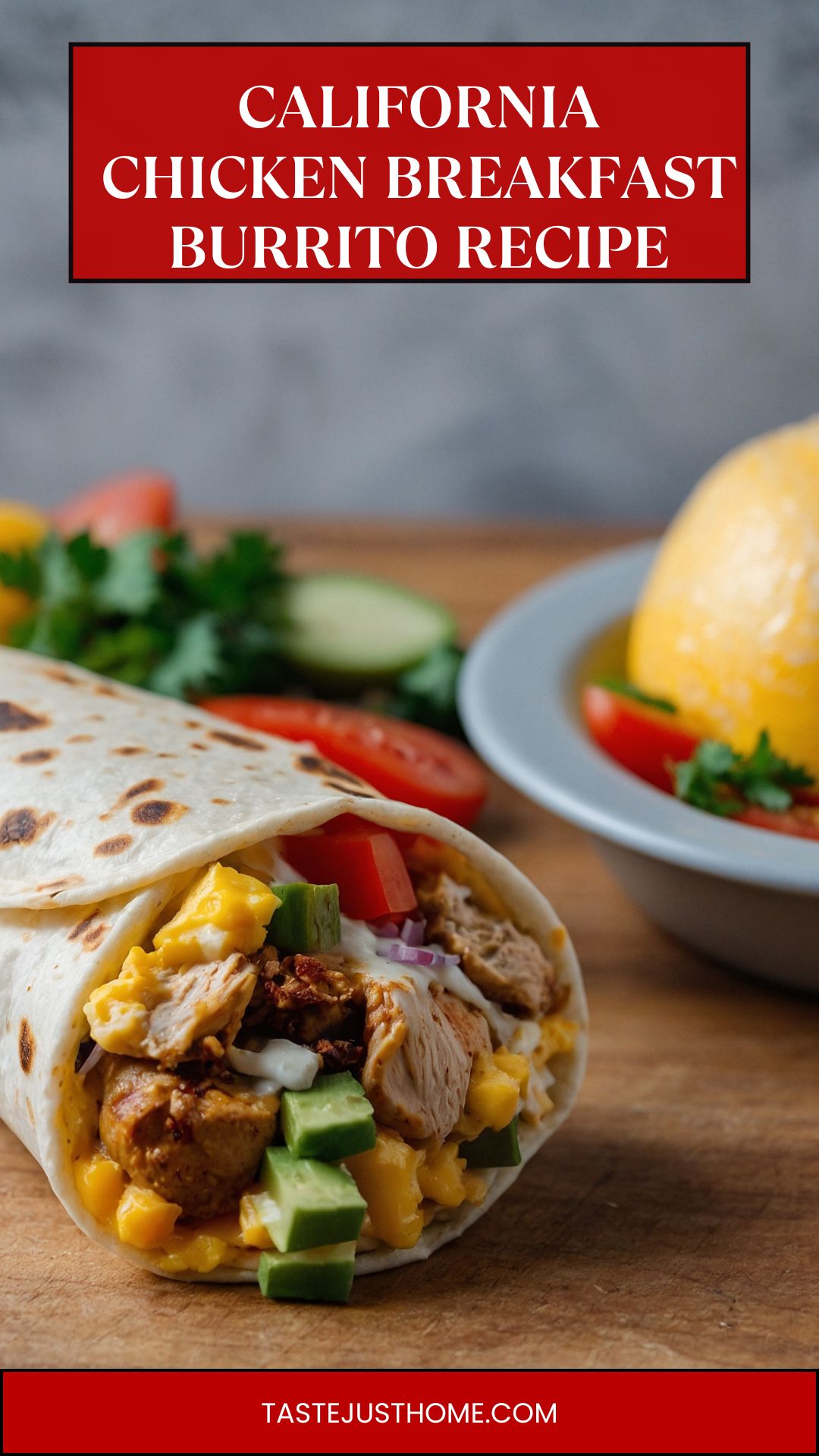 California Chicken Breakfast Burrito Recipe