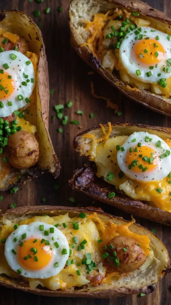 Twice Baked Breakfast Potatoes copycat Recipe Twice Baked Breakfast Potatoes copycat Recipe