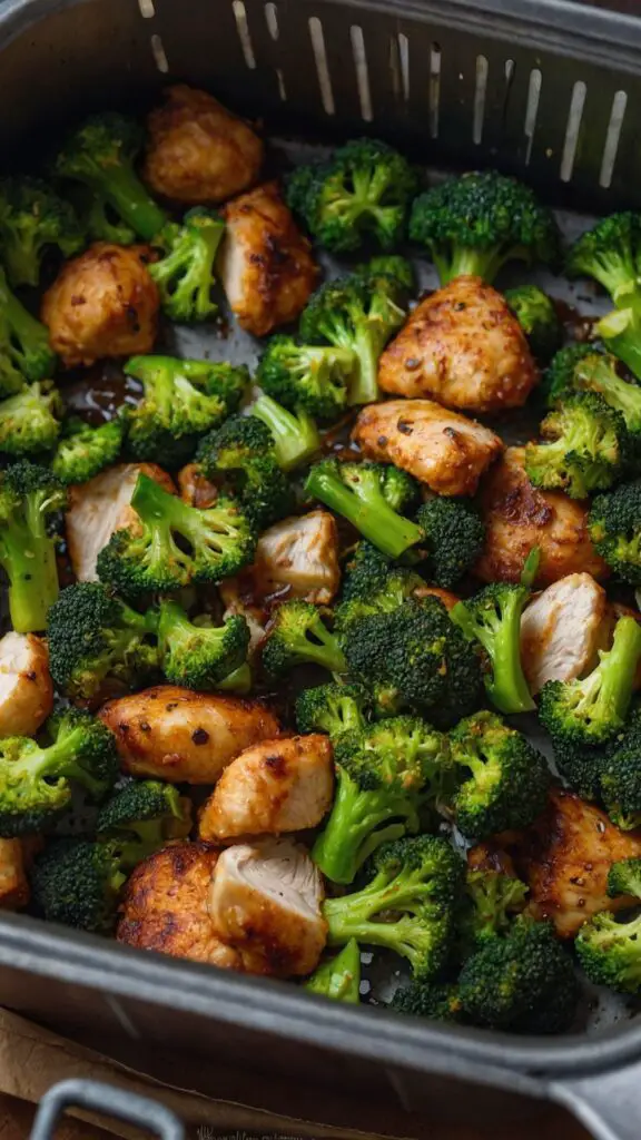 air fryer chicken and broccoli copycat  recipe