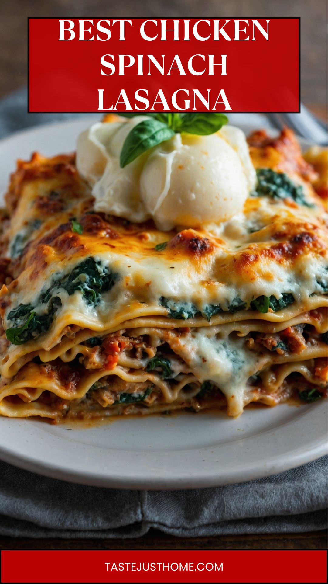 best chicken spinach lasagna