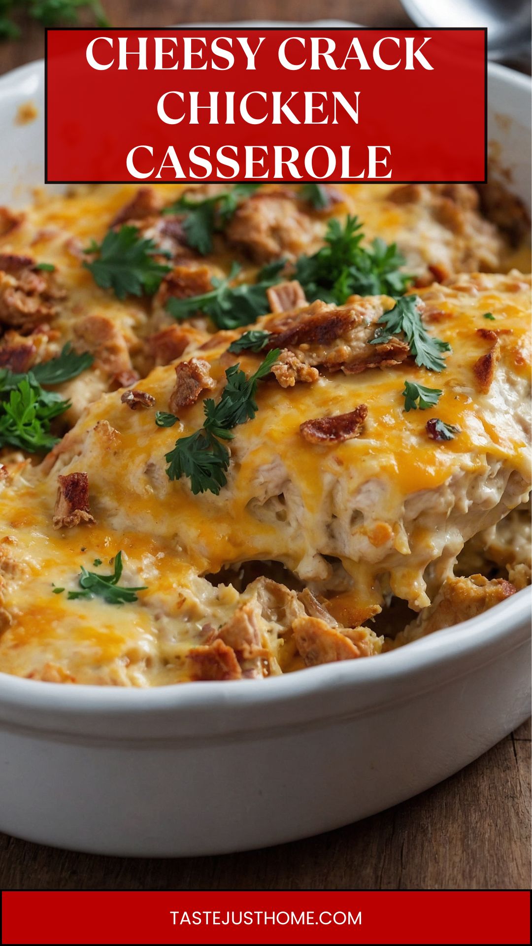 cheesy crack chicken casserole recipe