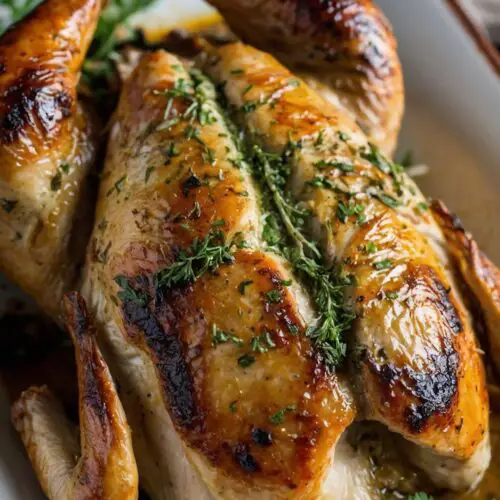 garlic herb butter roasted chicken copycat recipe