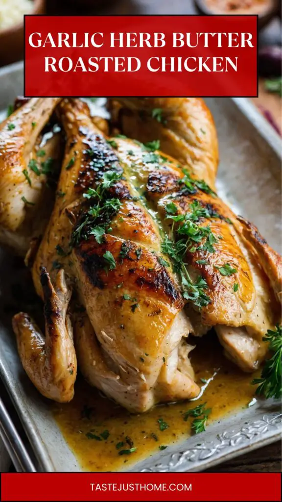 garlic herb butter roasted chicken garlic herb butter roasted chicken