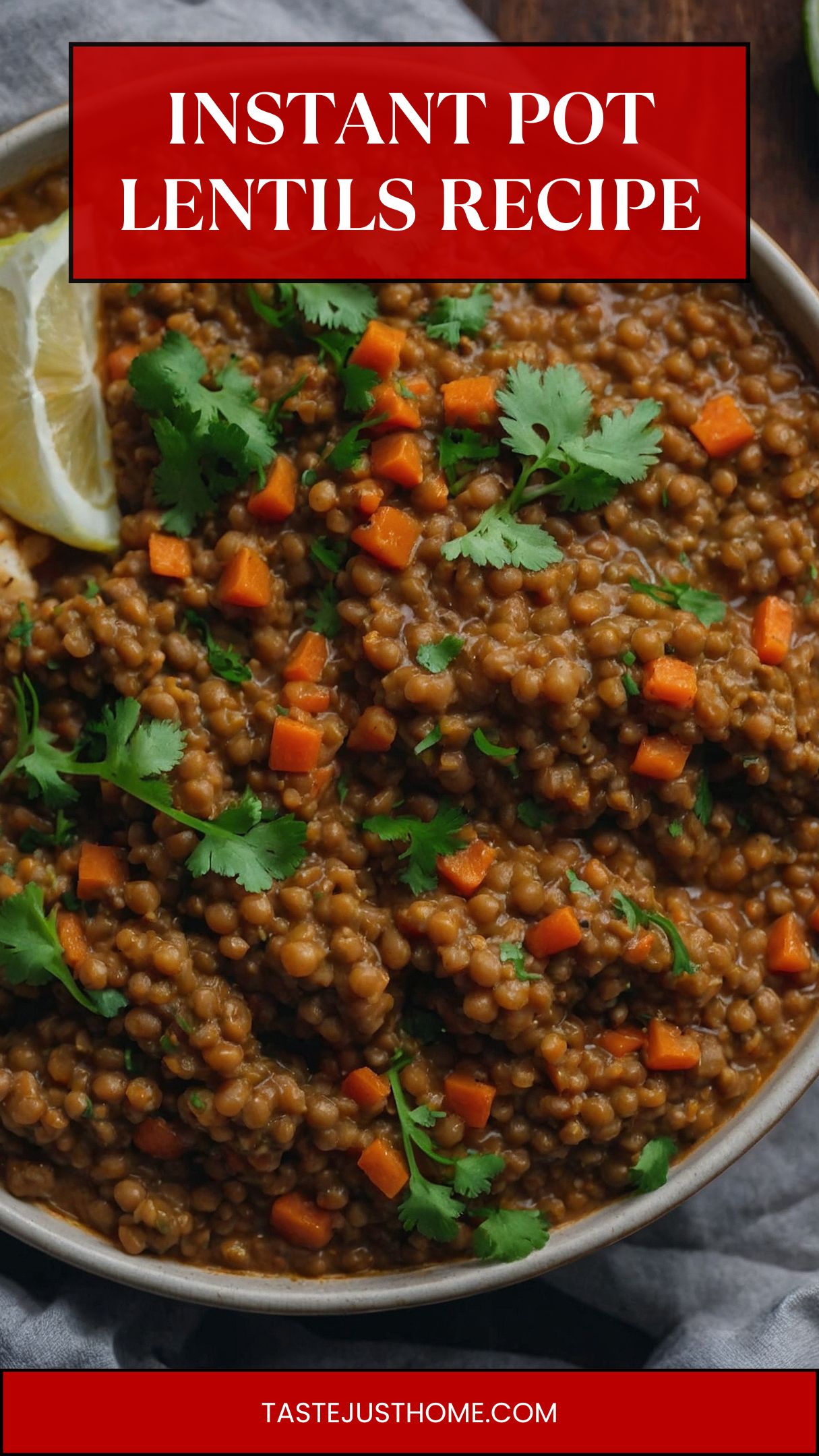 instant pot lentils recipe
