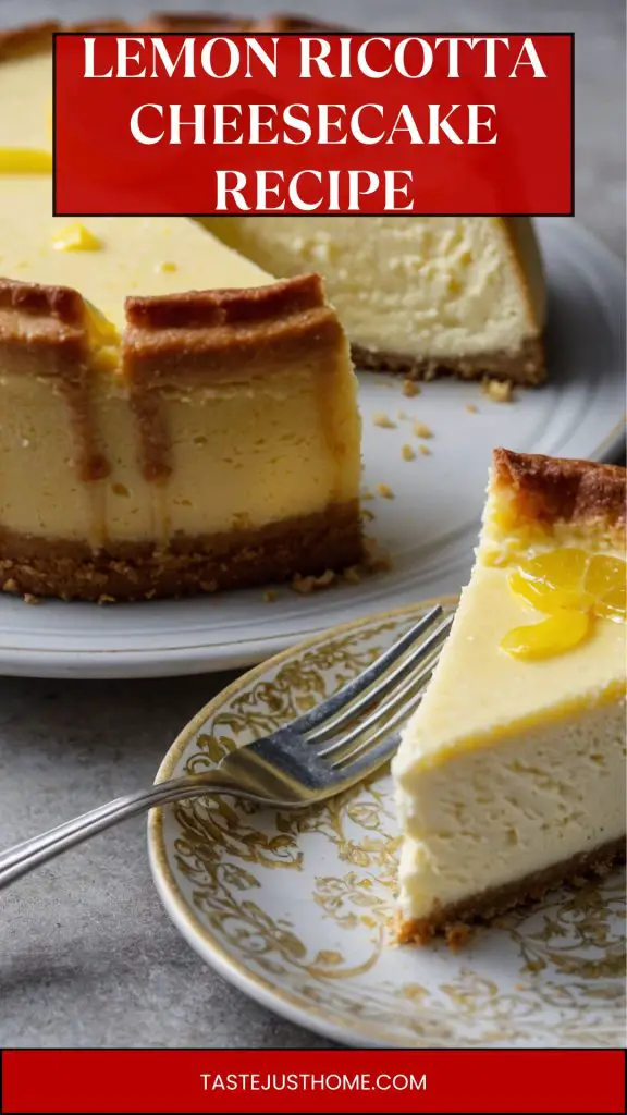 lemon ricotta cheesecake recipe