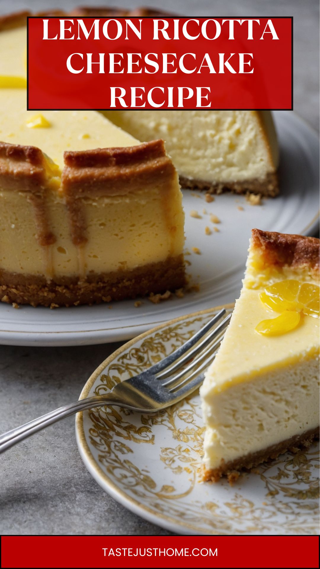 lemon ricotta cheesecake recipe