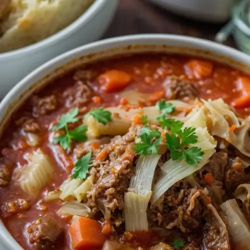 how to make slow cooker cabbage roll soup