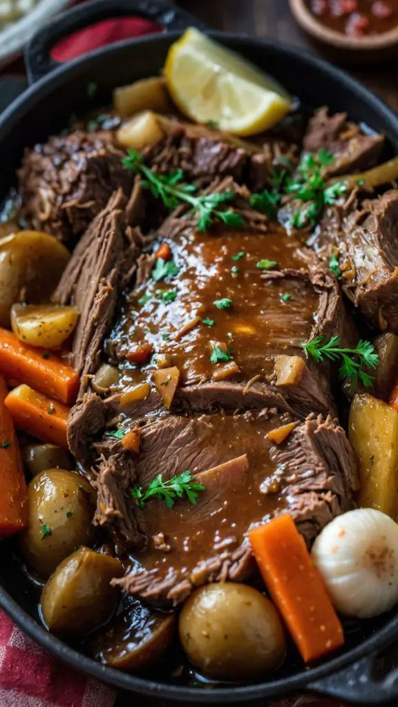 how to make slow cooker yankee pot roast