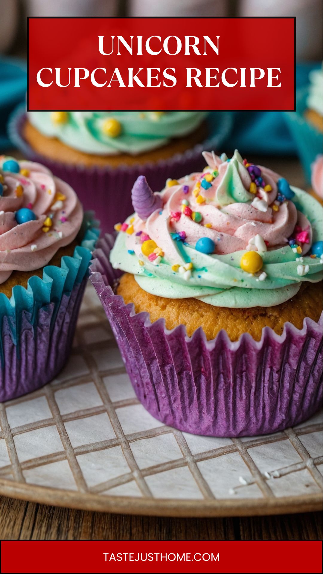 unicorn cupcakes Recipe