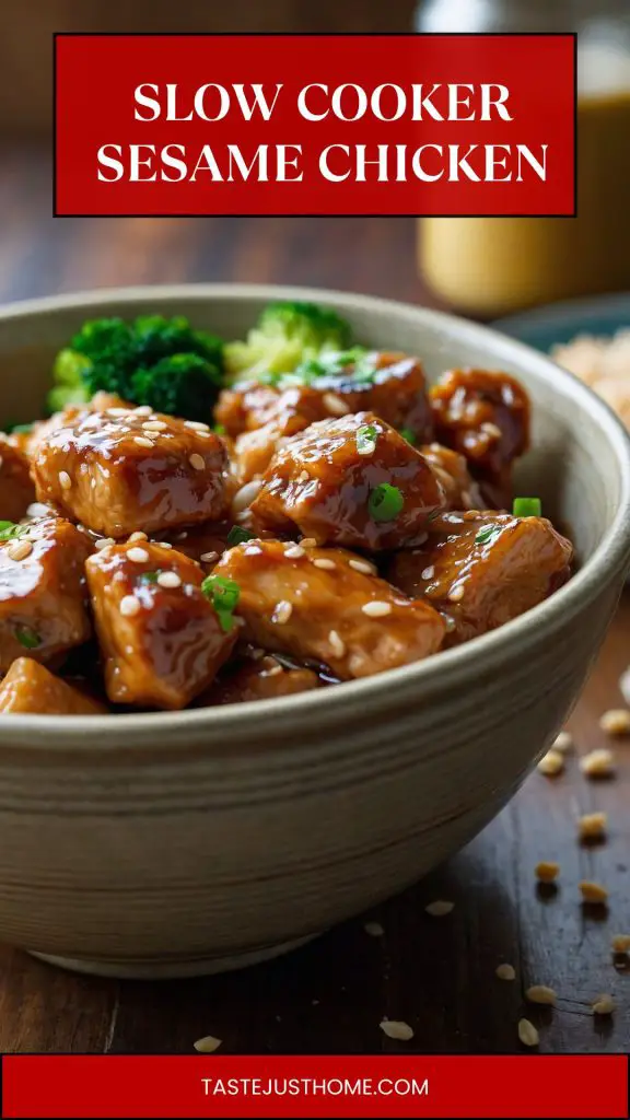 slow cooker sesame chicken